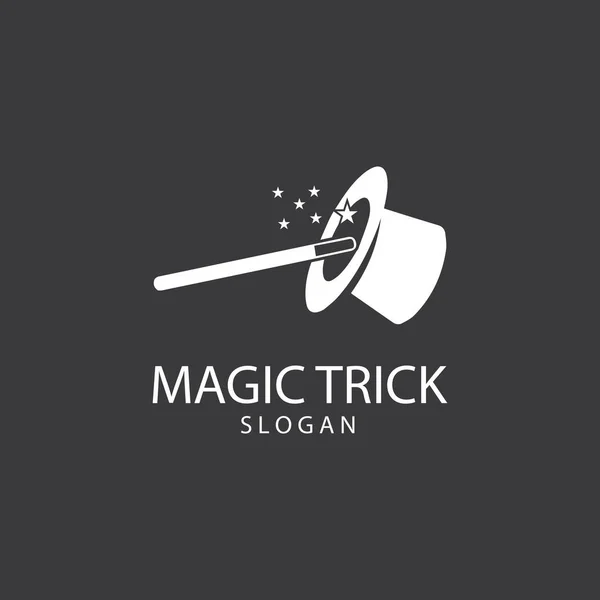 Ilustracja z magicznego kapelusza z różdżki — Wektor stockowy