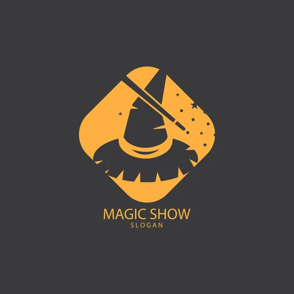Ilustração de chapéu mágico com varinha —  Vetores de Stock