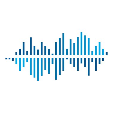 Audio technology  music sound waves vector icon illustration