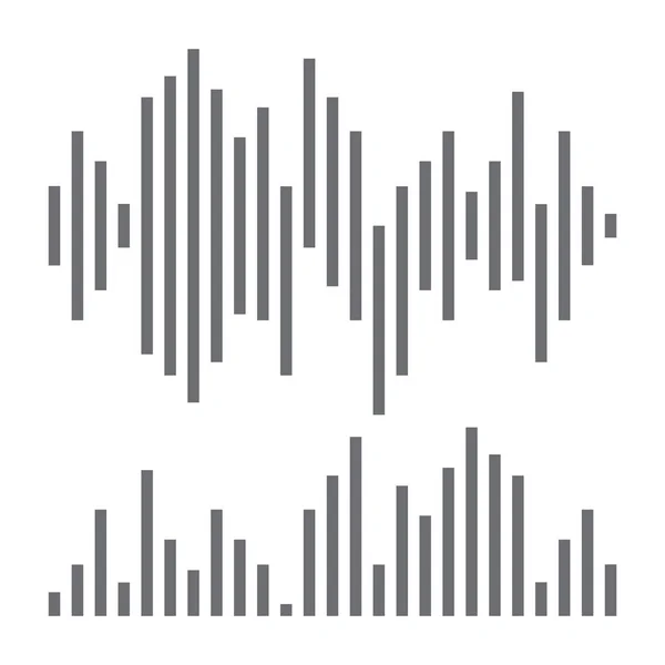 Audio technology  music sound waves vector icon illustration — Stock vektor