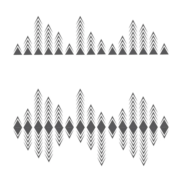 Audio-Technologie Musik Schallwellen Vektor Symbol Illustration — Stockvektor