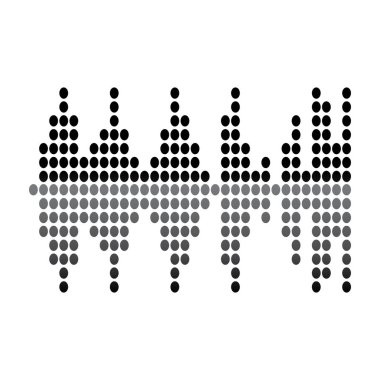 Audio technology  music sound waves vector icon illustration