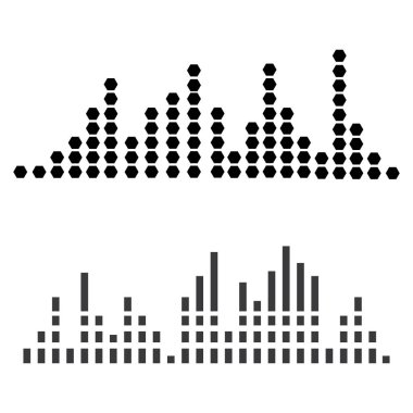 Audio technology  music sound waves vector icon illustration