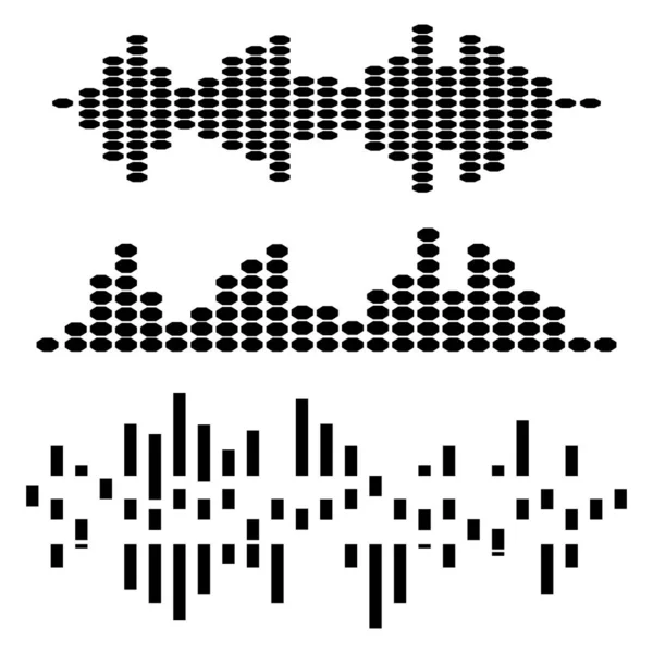 Audio technology  music sound waves vector icon illustration — 스톡 벡터