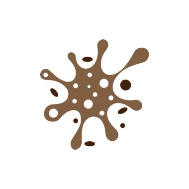 Virüs vektör illüstrasyon şablon tasarımı