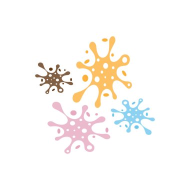 Virüs vektör illüstrasyon şablon tasarımı