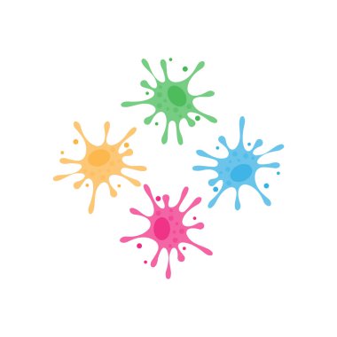 Virüs vektör illüstrasyon şablon tasarımı