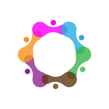 Virüs vektör illüstrasyon şablon tasarımı