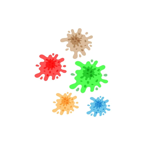 Virüs vektör illüstrasyon şablon tasarımı — Stok Vektör