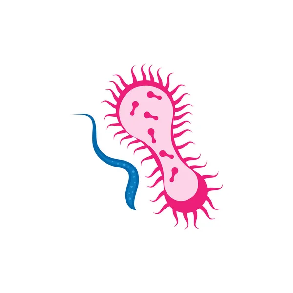 Modèle d'icône d'illustration vectorielle de virus — Image vectorielle