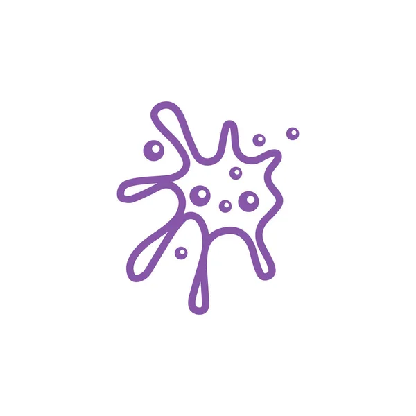 Virus vector illustration icon template design — 스톡 벡터