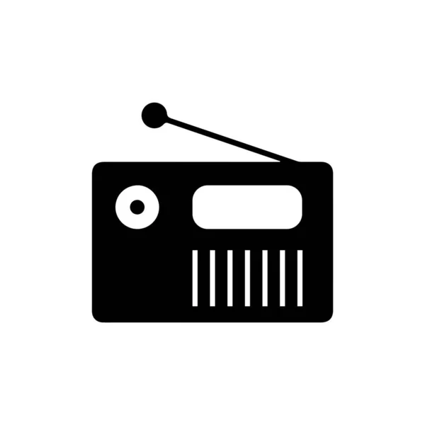 Design de ilustração de vetor de ícone de logotipo rádio —  Vetores de Stock