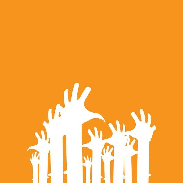Symbol ręka społeczność opieki logo wektor ilustracja projekt — Wektor stockowy