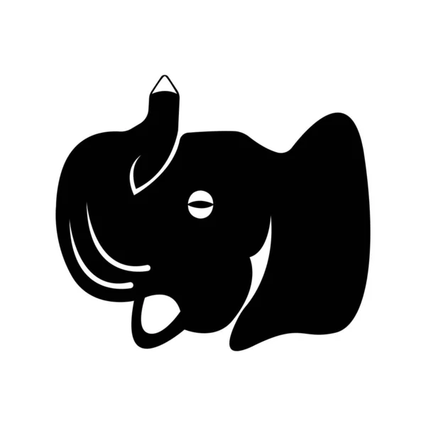 Дизайн векторной иллюстрации логотипа слона — стоковый вектор