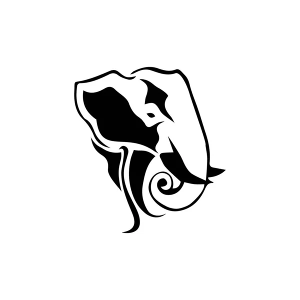 Elephant Logo Template Vector Illustration design — Stock Vector