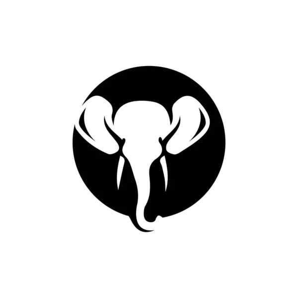 Plantilla de logotipo elefante Vector Diseño de ilustración — Vector de stock