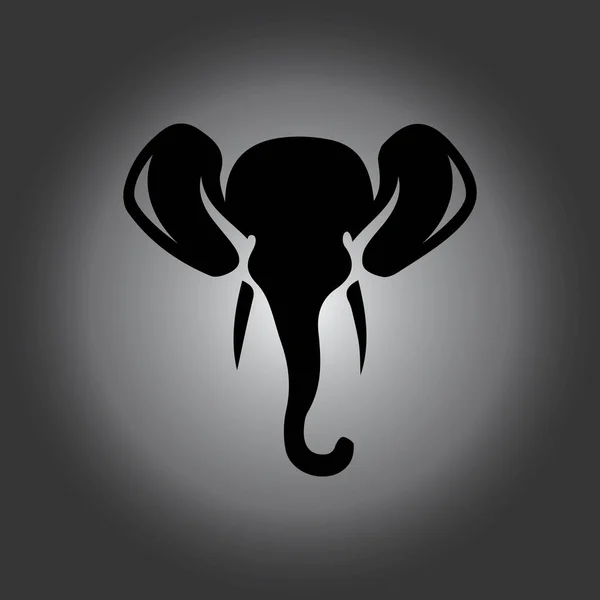 Дизайн векторной иллюстрации логотипа слона — стоковый вектор