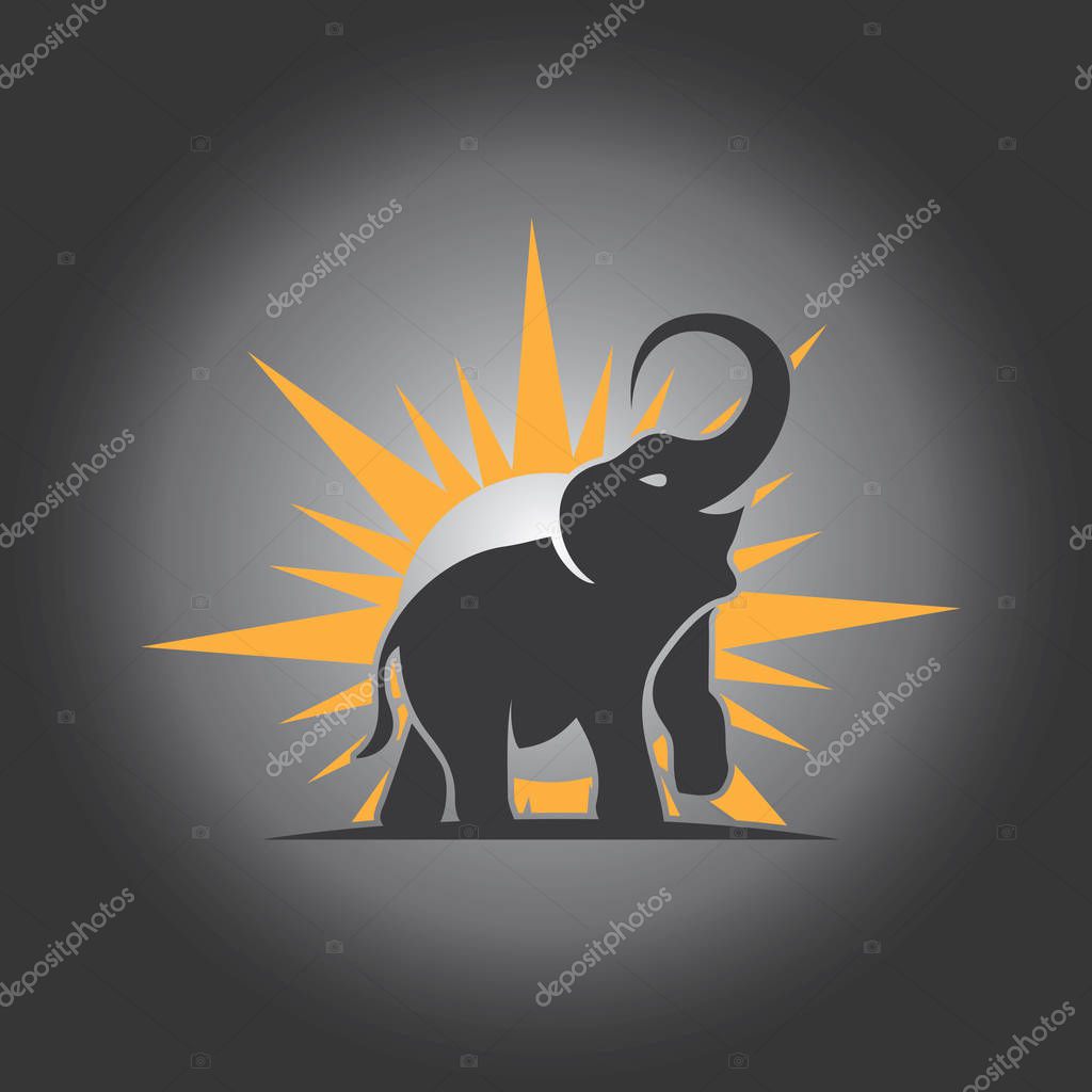 Elephant Logo Template Vector Illustration design
