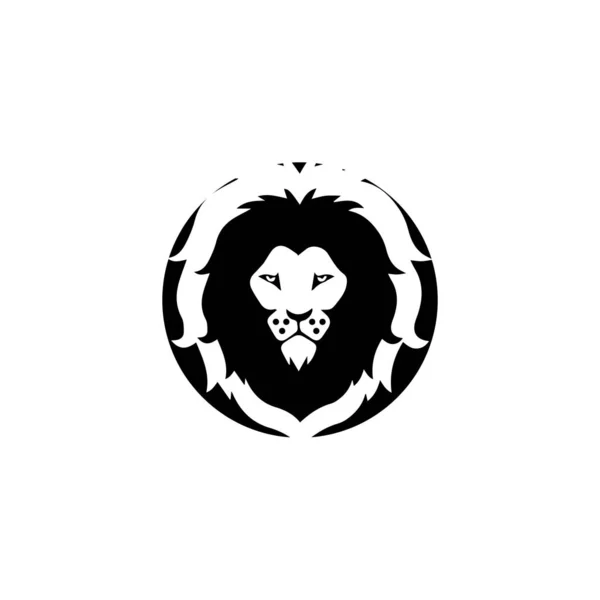 Leeuwenkop logo template vector pictogram — Stockvector