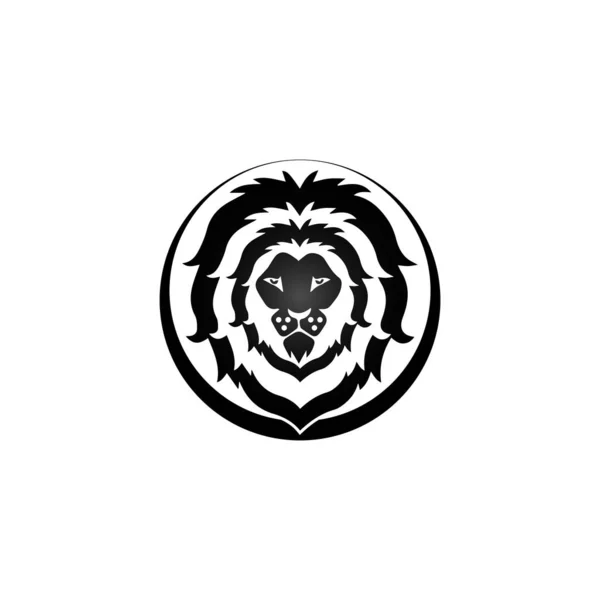 Leão cabeça logotipo modelo vetor ícone —  Vetores de Stock