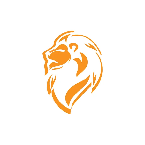 Leão cabeça logotipo modelo vetor ícone —  Vetores de Stock