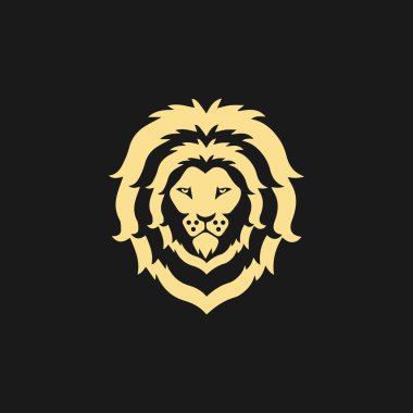 Aslan Logo şablonu vektör simge illüstrasyon tasarımı