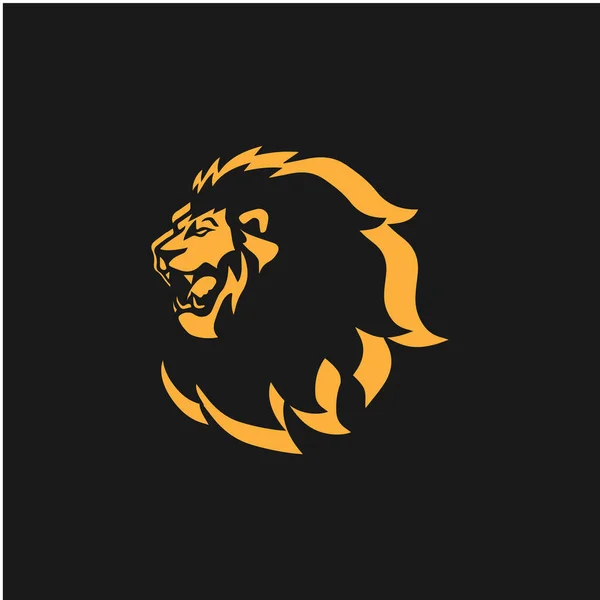 Desain ilustrasi ikon Templat Lion Logo - Stok Vektor