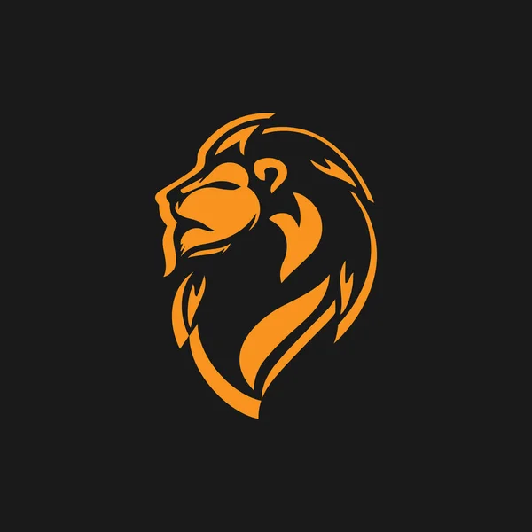 Desain ilustrasi ikon Templat Lion Logo - Stok Vektor