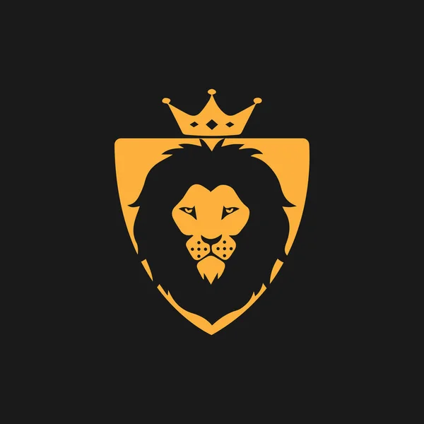 Desain ilustrasi ikon Templat Lion Logo - Stok Vektor