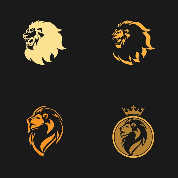 Иконка вектора логотипа льва — стоковый вектор