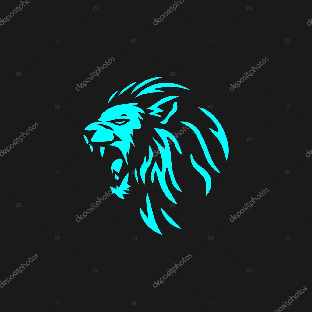Lion Logo Template vector icon illustration design