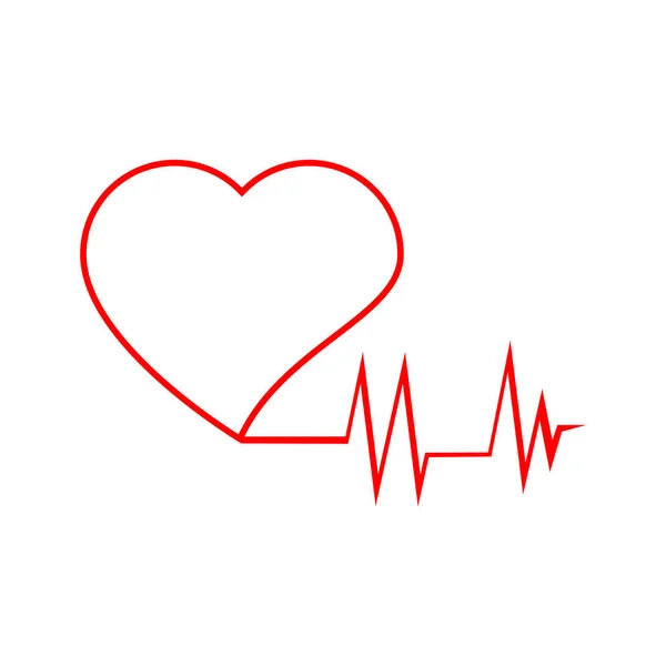 Art design health medical heartbeat pulse icon illustration — Stock Vector