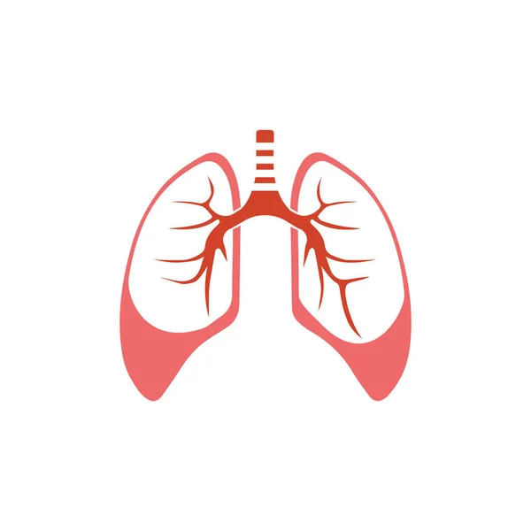 Menschliche Lungen Icon Vector Illustration Design — Stockvektor