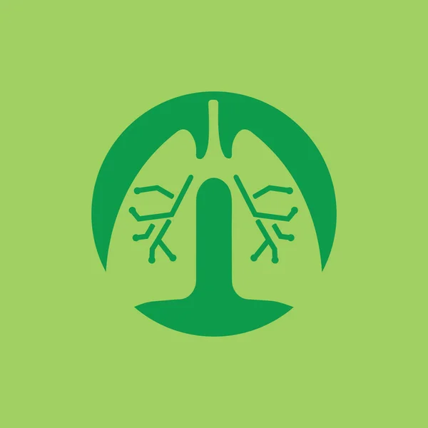Pulmón humano icono vector ilustración diseño — Vector de stock