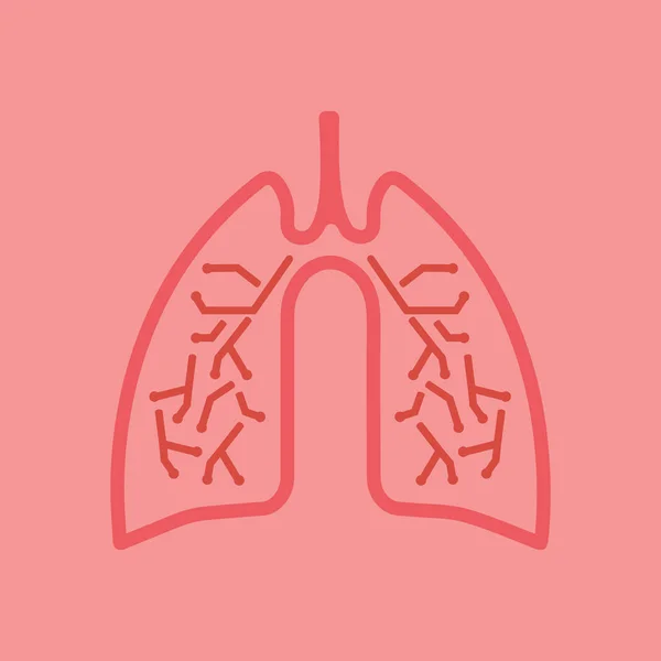 Human lungs icon vector illustration design — Stock Vector