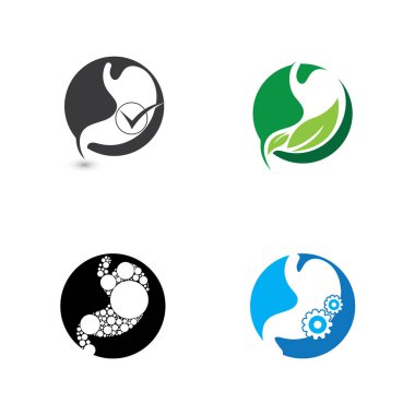 Mide bakım ikonu konsept vektör çizimi tasarladı