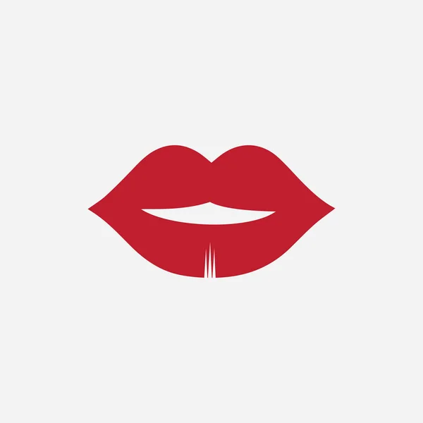 Lips Icon Cosmetic Logo Vector Template — Stock Vector