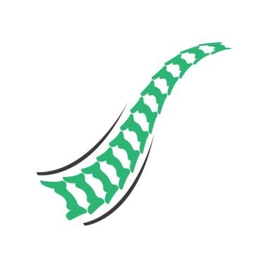 Omurga teşhis sembolü logo şablonu vektör illüstrasyon tasarımı