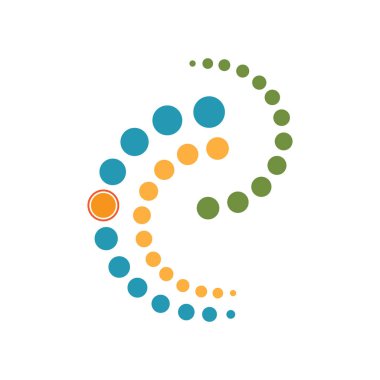 Omurga teşhis sembolü logo şablonu vektör illüstrasyon tasarımı