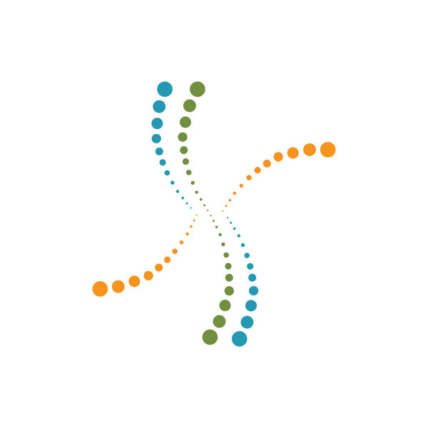 Spine diagnostics symbol logo template vector illustration design