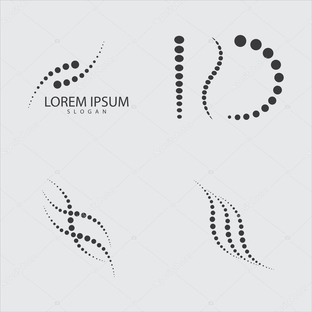 Spine diagnostics symbol logo template vector illustration design
