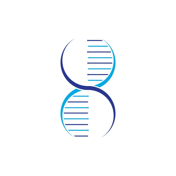 Menselijke Dna Genetische Vector Pictogram Ontwerp Illustratie — Stockvector