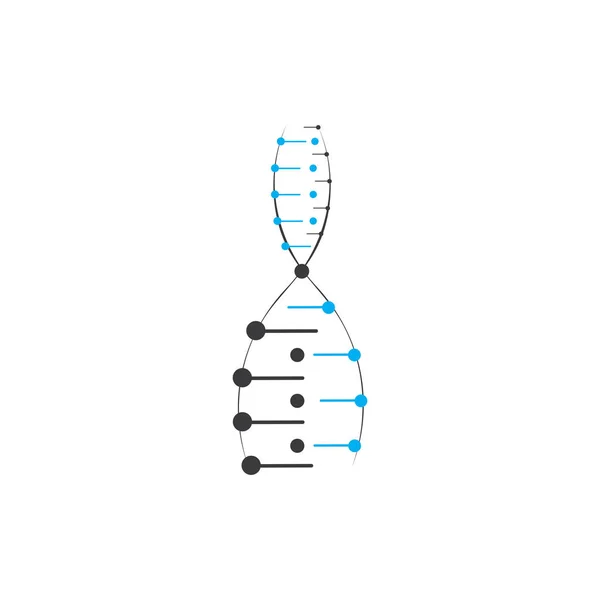 Menselijke Dna Genetische Vector Pictogram Ontwerp Illustratie — Stockvector