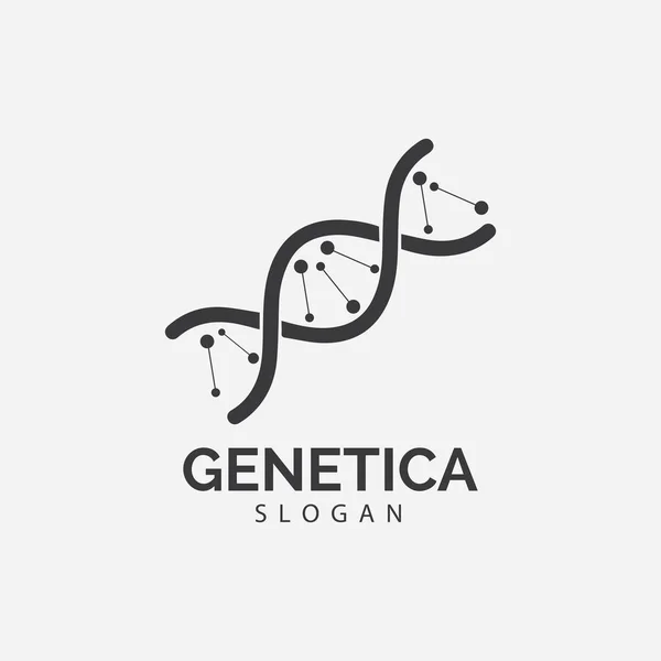 İnsan DNA 'sı ve genetik vektör ikonu tasarımı çizimi