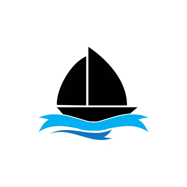 Cruise Ship Logo Template Vector Icon Design — Stock Vector