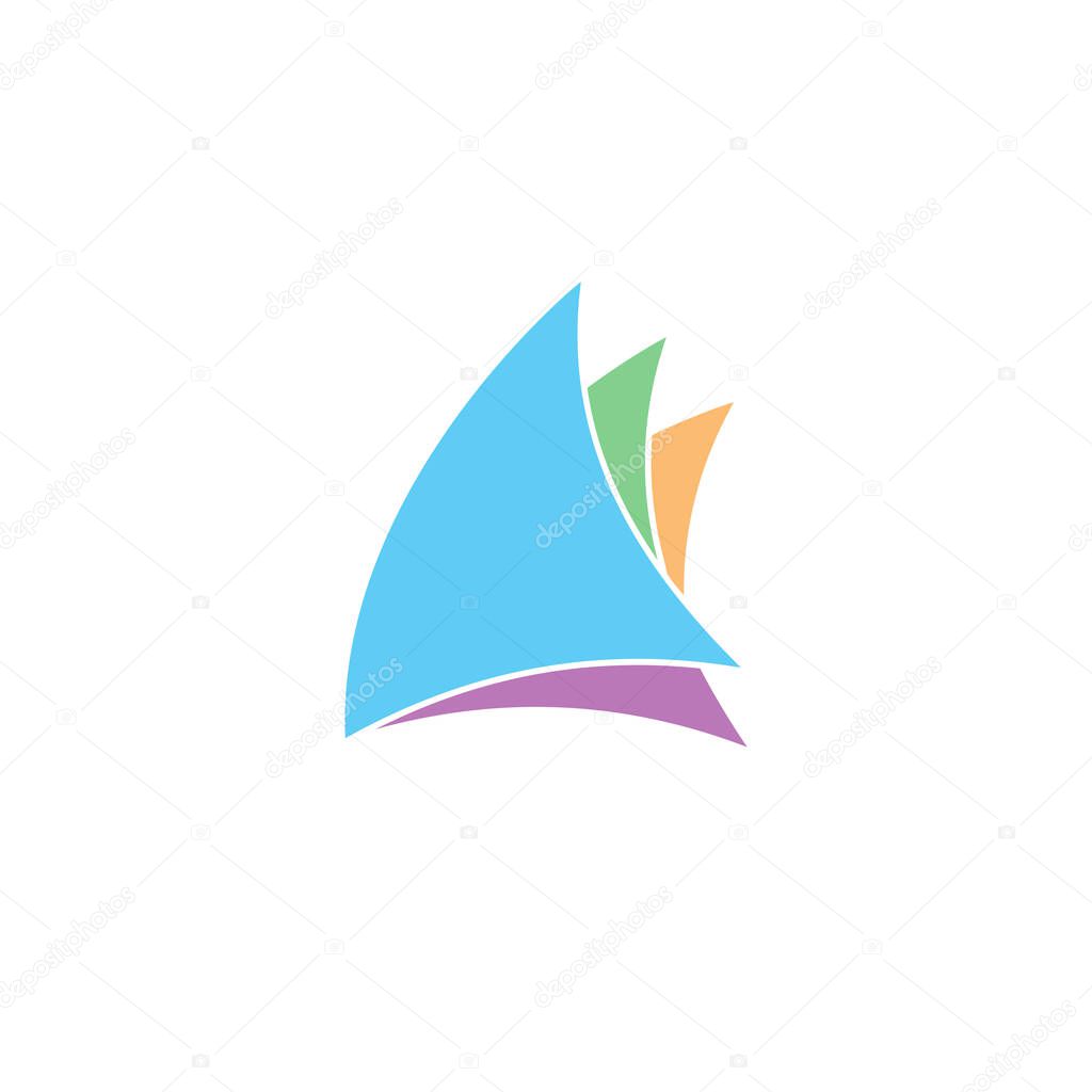 Cruise ship Logo Template vector icon design