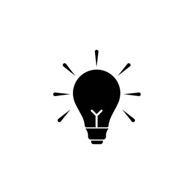 Ampul sembolü vektör tasarımı çizimi