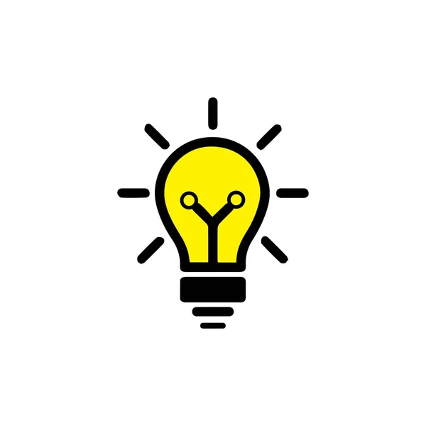 Ilustrasi Desain Simbol Vektor Bola Lampu - Stok Vektor