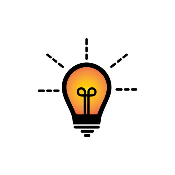 Символ Лампочки Векторний Дизайн Ілюстрація — стоковий вектор