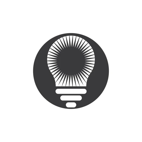 Light Bulb Symbol Vector Design Illustration — Stock Vector
